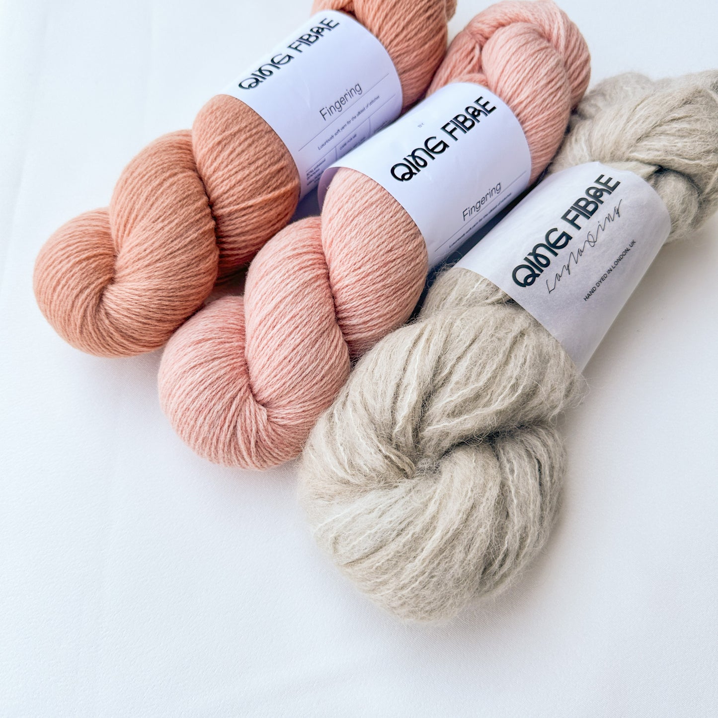 Romola Wrap Kit - Fjord & Melted Baby Suri - Old Coral, Lemonade & Pewter