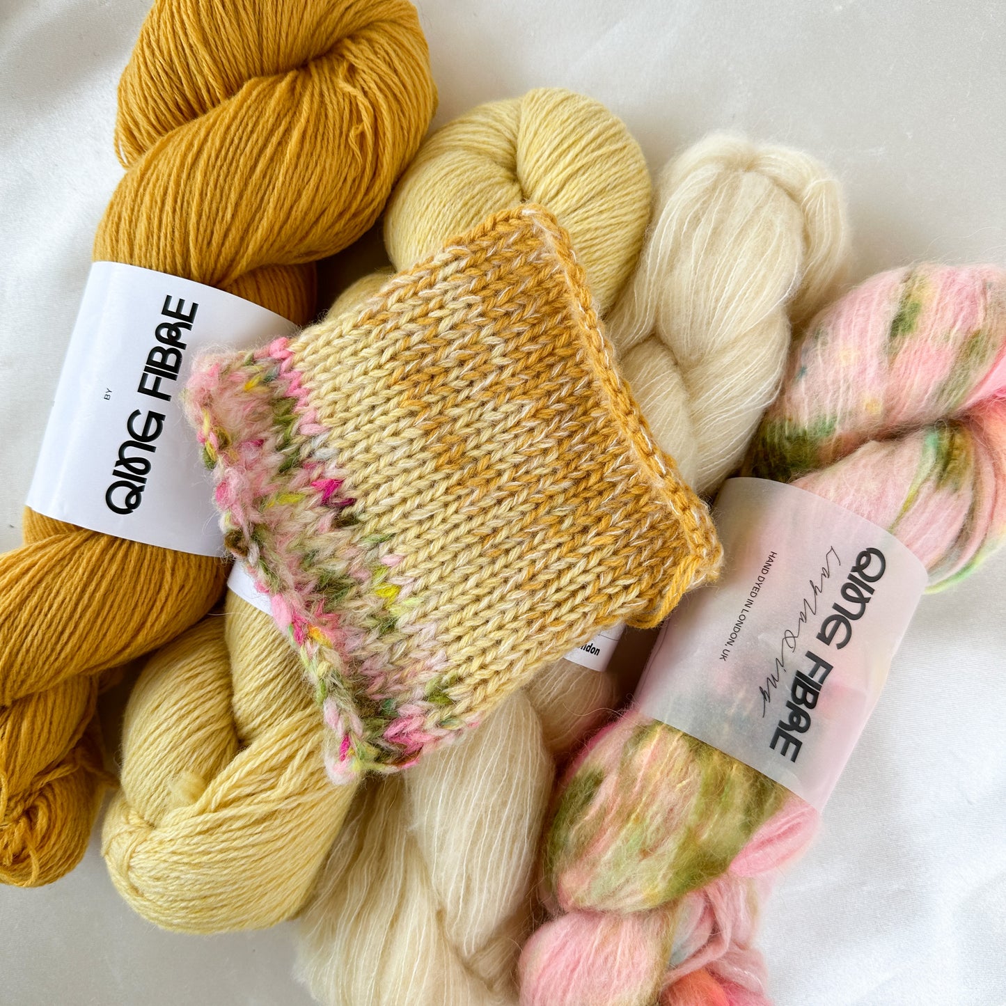 Romola Wrap Kit - Melted Baby Suri, Fjord & Veranita - Butterscotch, Corn, Duckling & Cherry Hill