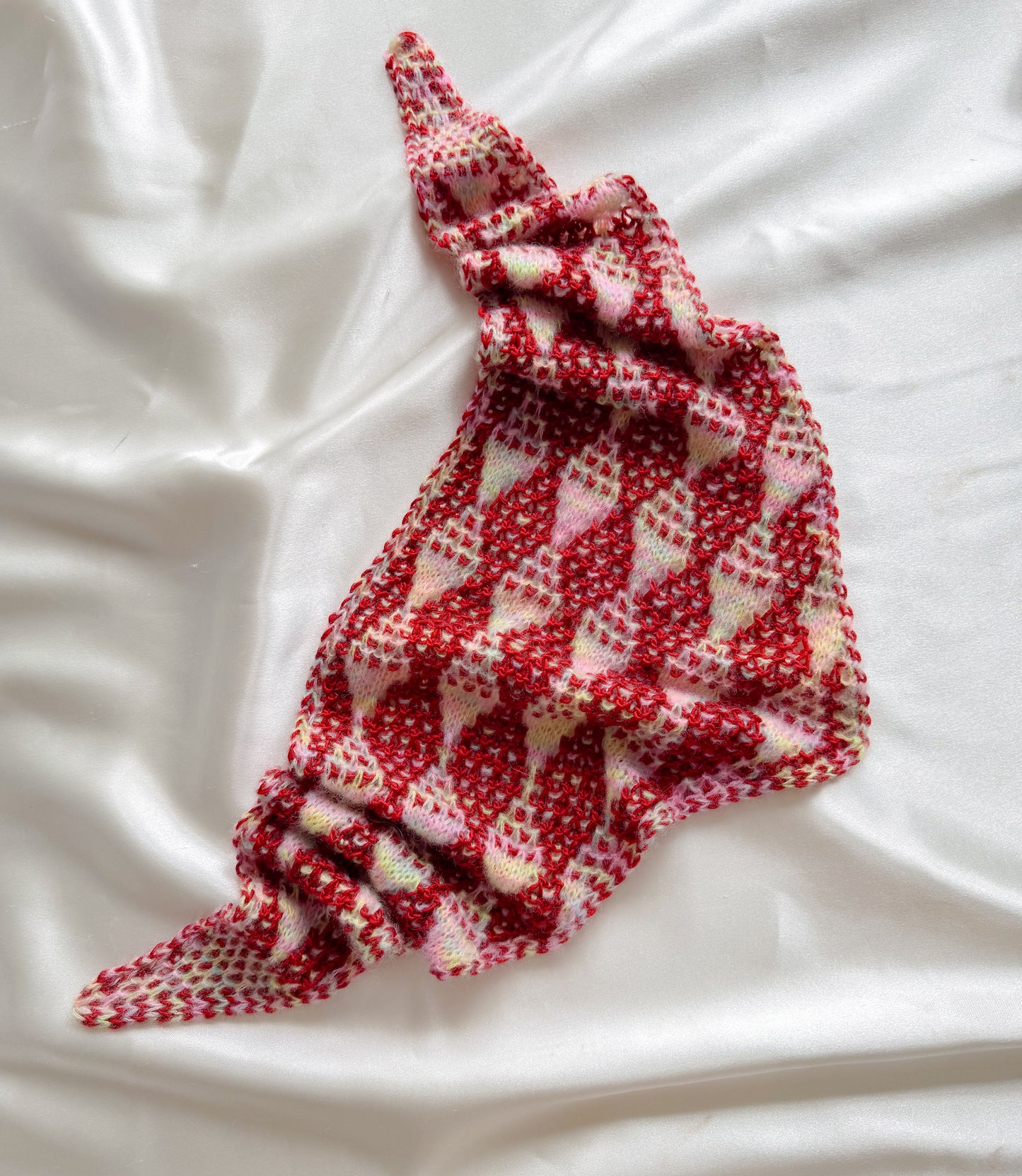 Harlequin Shawlette - Rocket and Flying Saucer