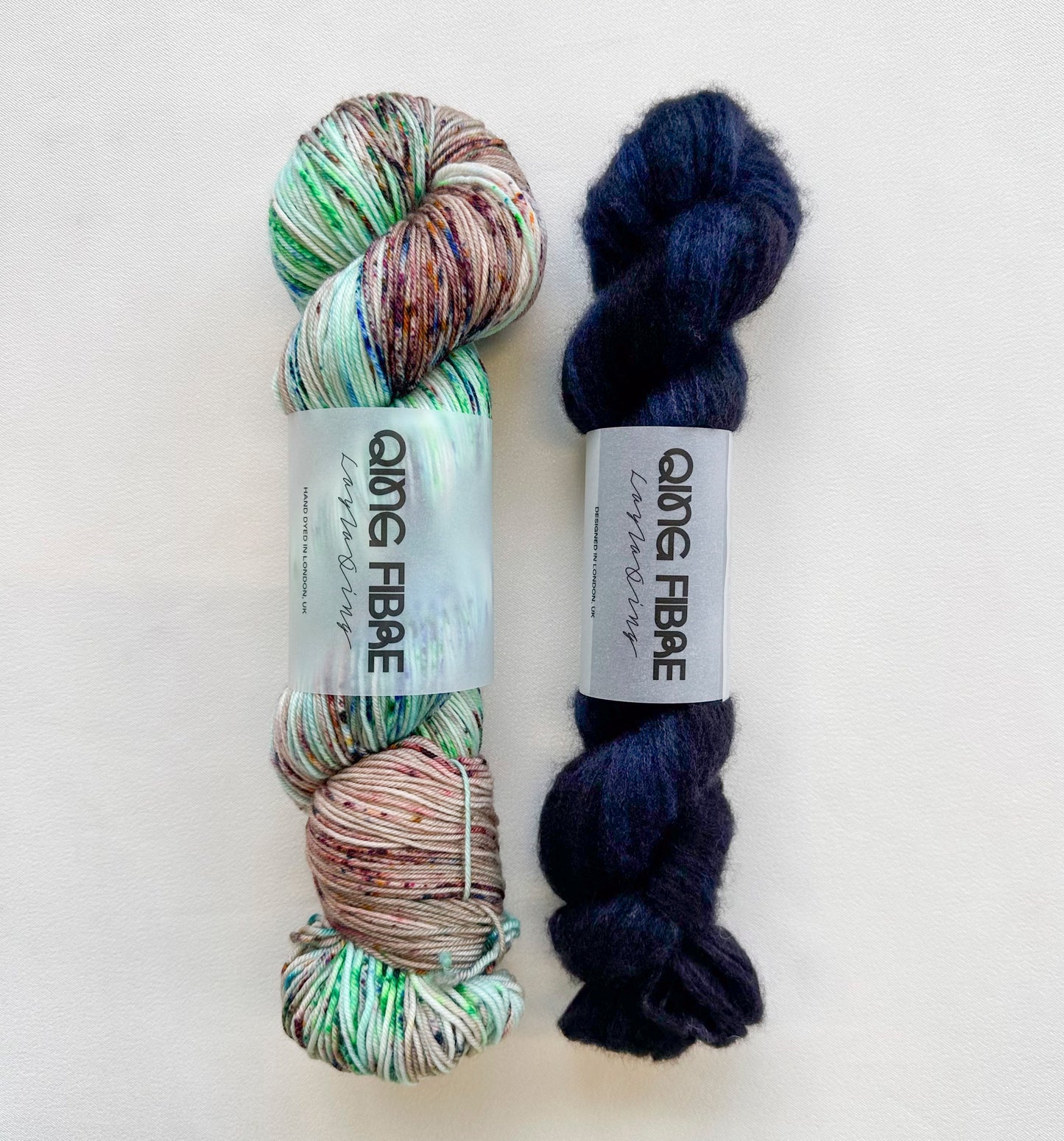 Ghostlava Kit - Dashing Fingering & Veranita - Glacier & Solstice