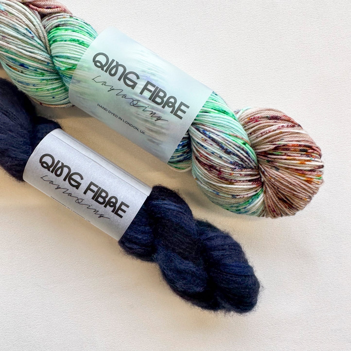 Ghostlava Kit - Dashing Fingering & Veranita - Glacier & Solstice