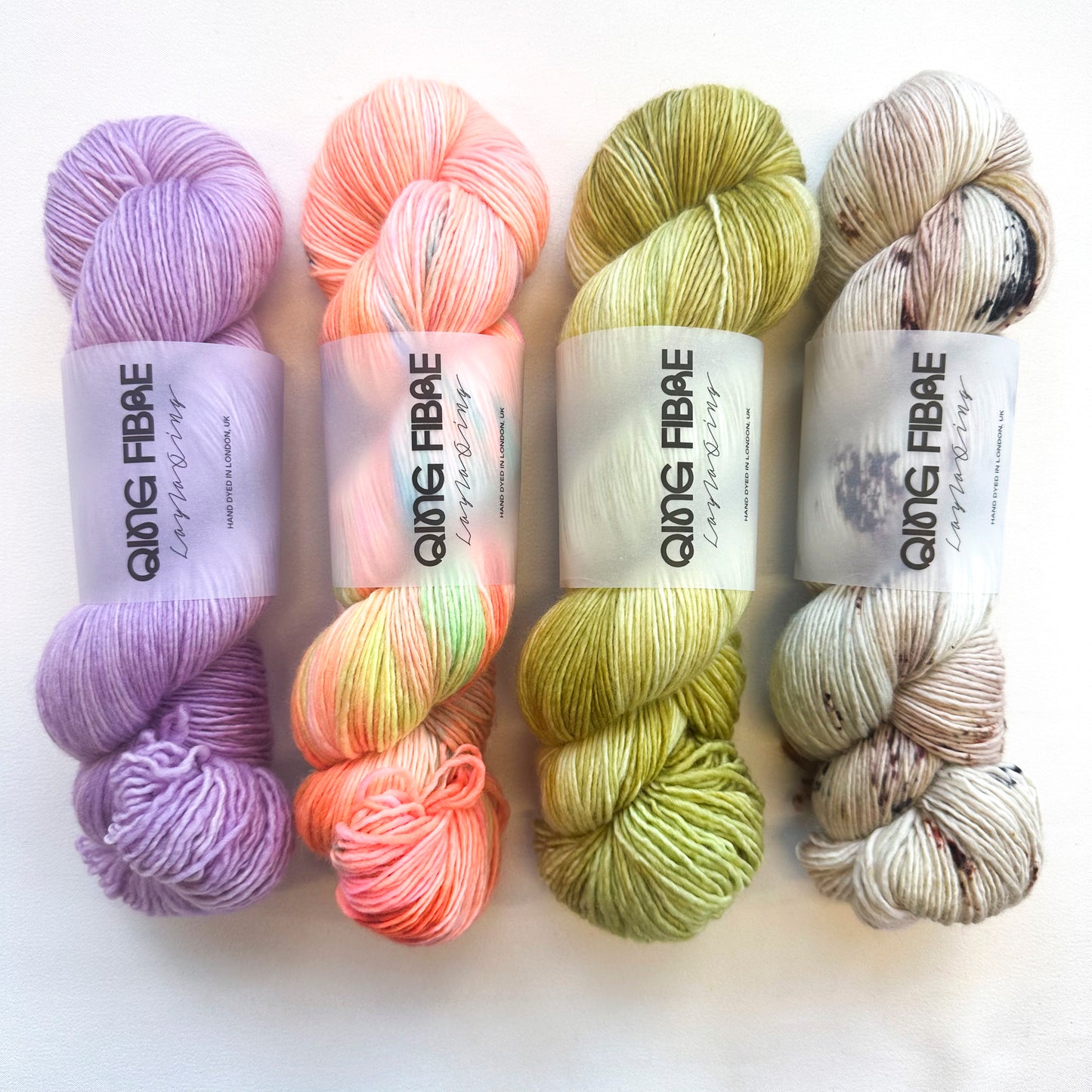 WestKnits 'Geogradient' Kits - Dashing Sassy - Thistle, Fossil, Midnight Sun, Matcha