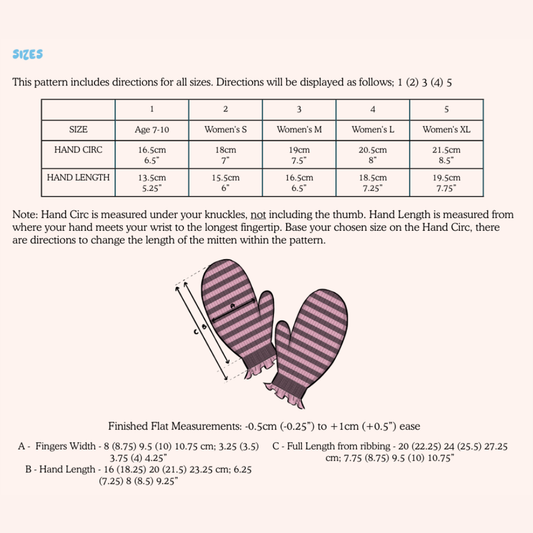 Anxiousgirlknits Frilled to Bits Mitts Pattern (Digital Download) for Super Floof DK