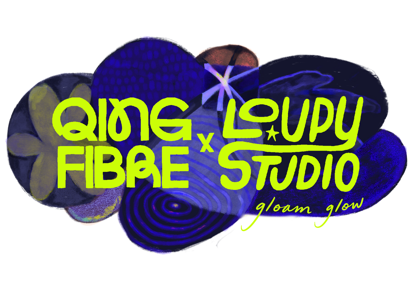 Qing Fibre x Loupy Studio: Gloam Glow Scrunchie Bag Kit