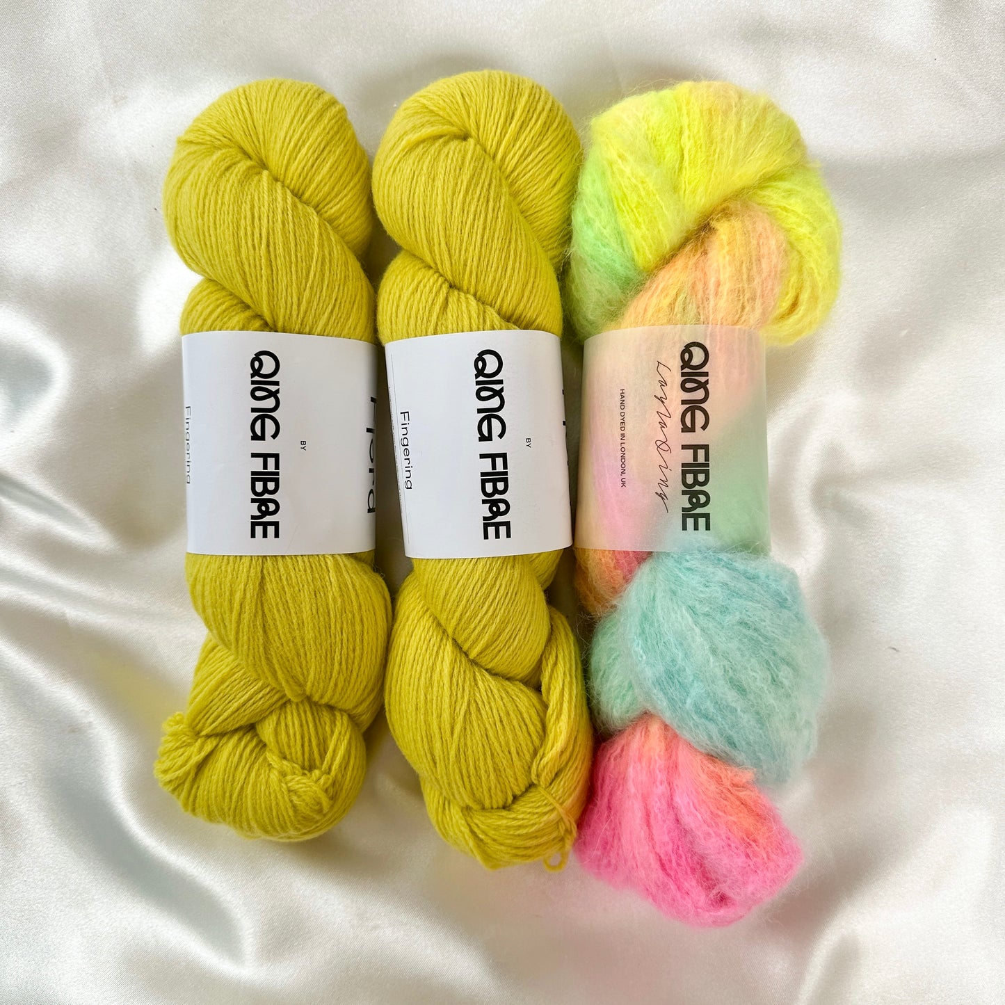 Snaking Vest / Mini Dress Kit - Melted Baby Suri & Fjord - Utopia & Lime