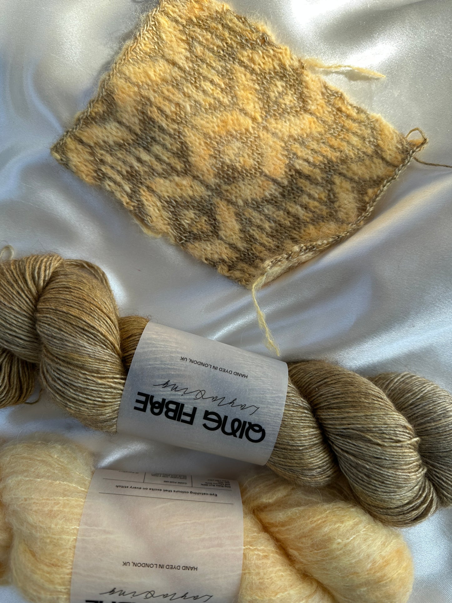 Drea Renee Knits Pink Velvet Sweater Kit - Turmeric
