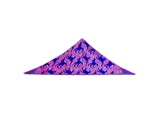 The Slasher Poltergeist Triangle Scarf Pattern - Full chart tracker