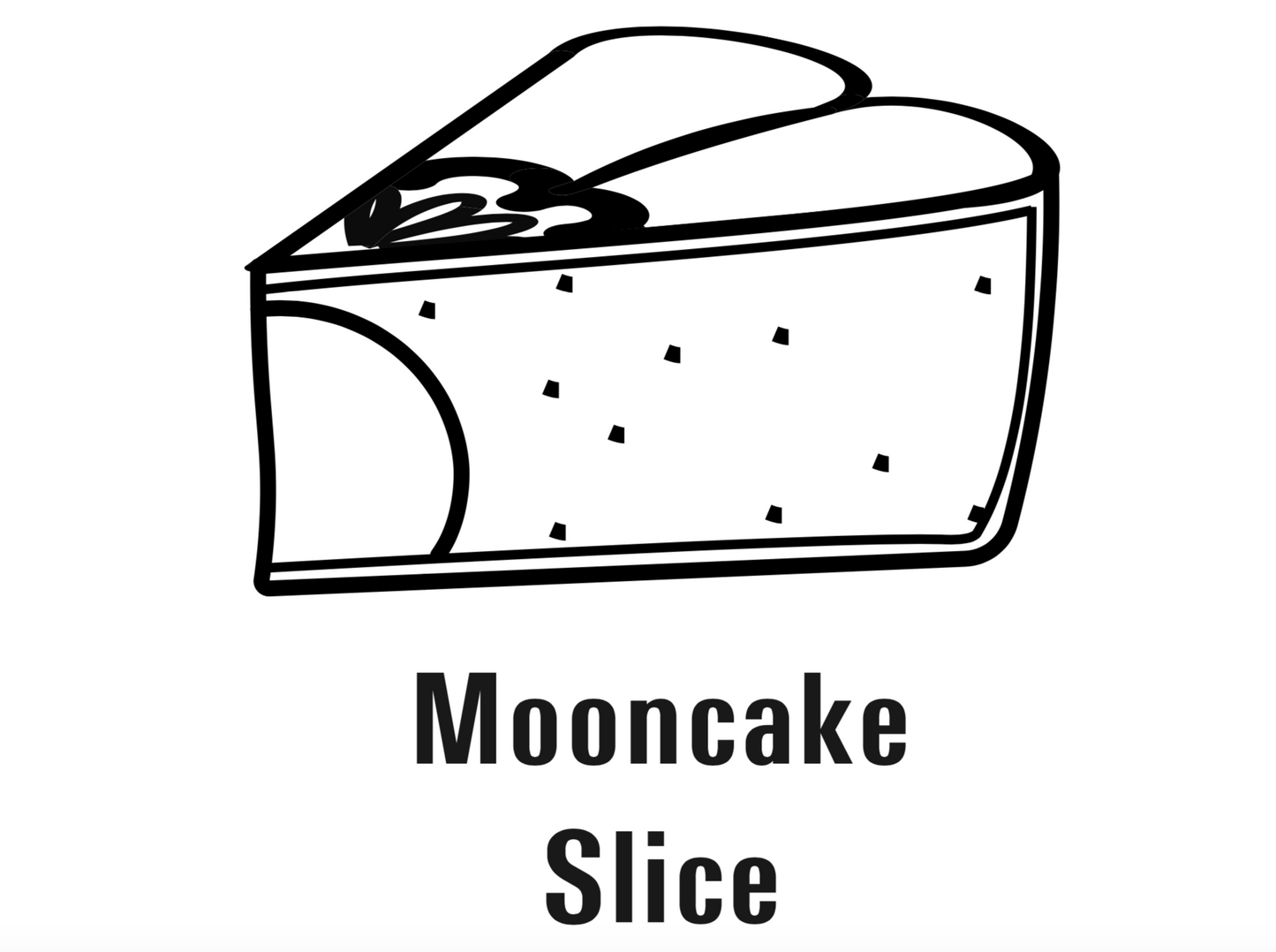 Mini Moon Cake Slice