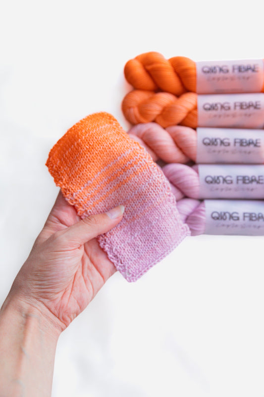 Tutorial: Knitting with a fade set | Qing Fibre
