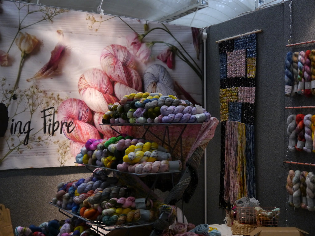 Video: Behind the scenes with Qing Fibre at the Knitting & Stitching Show London 2019
