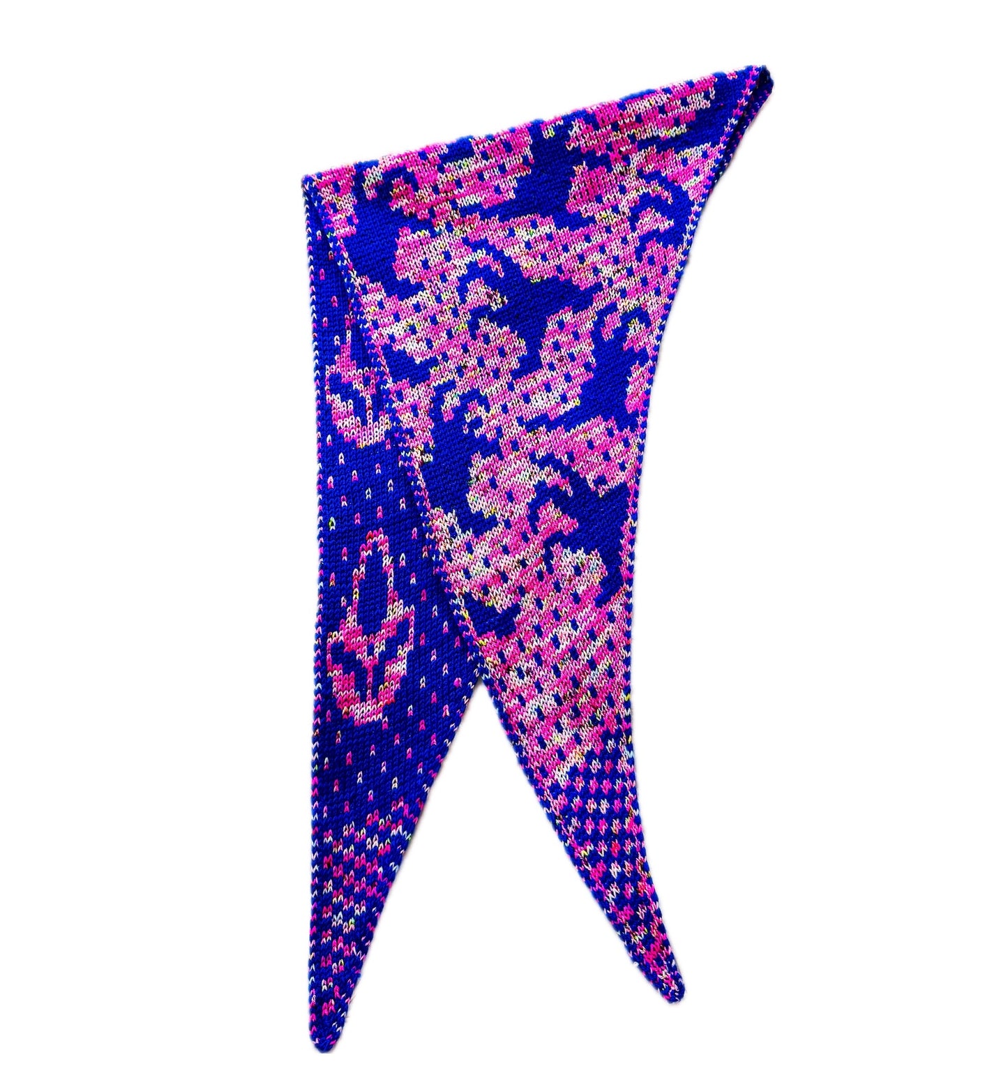 The Slasher Poltergeist Triangle Scarf Kit Flamingo and Hero