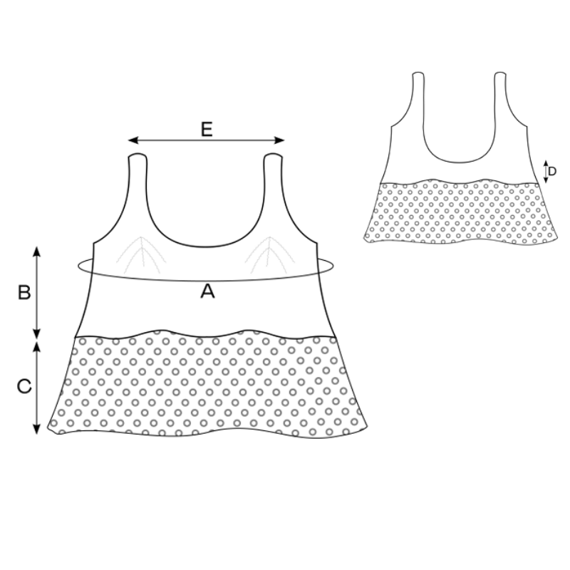 Lolita Strap Top Knit Kit - Teddy and Veranita