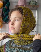 Harlequin Shawlette Knit Kits - Merino Single and Super Floof DK