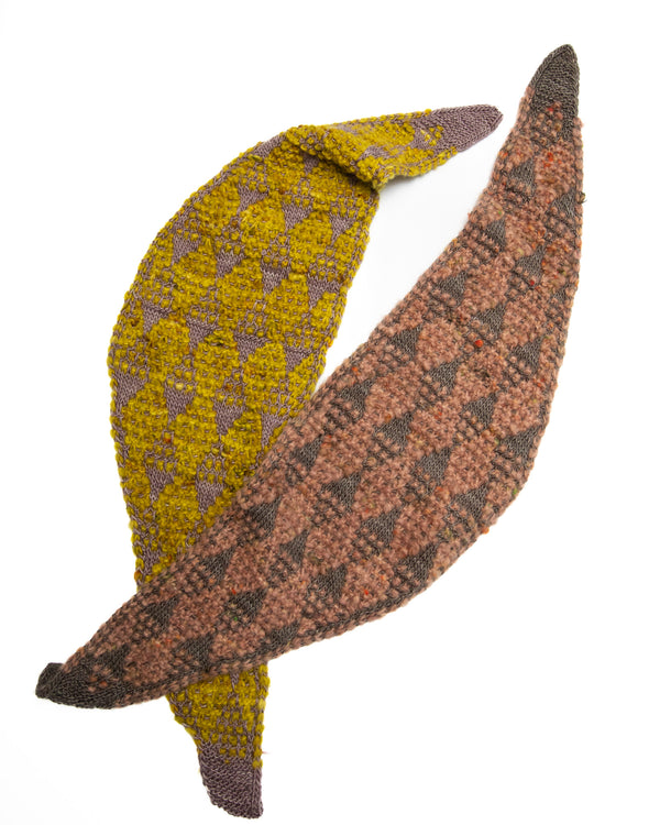 Harlequin Shawlette Knit Kits - Merino Single and Super Floof DK