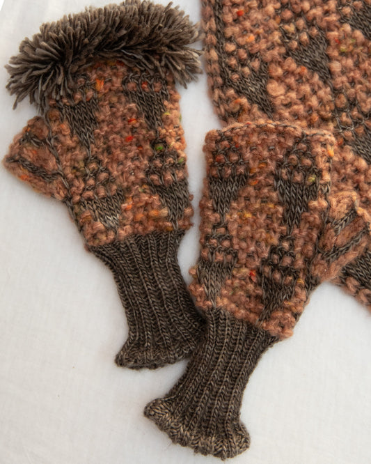 Harlequin Fingerless Mitts Pattern - Download