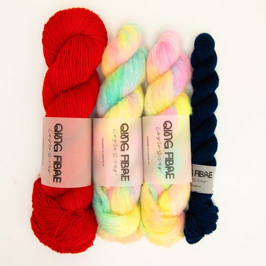 Lantern Parade Shawl Kit - Flying Saucer