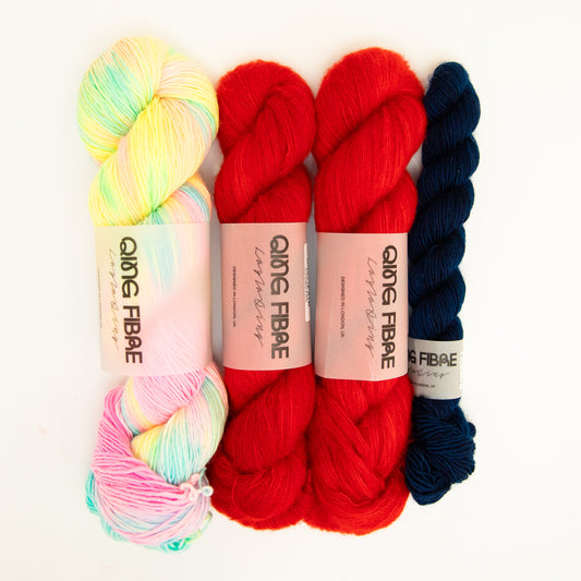 Lantern Parade Shawl Kit - Rocket