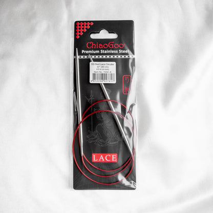 ChiaoGoo 32" Red Lace Circular Knitting Needles 4mm