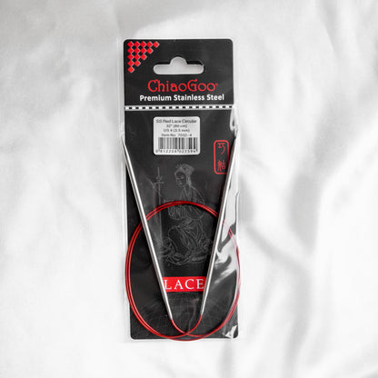 ChiaoGoo 32" Red Lace Circular Knitting Needles 3.5mm