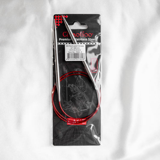 ChiaoGoo 32" Red Lace Circular Knitting Needles 5.5mm