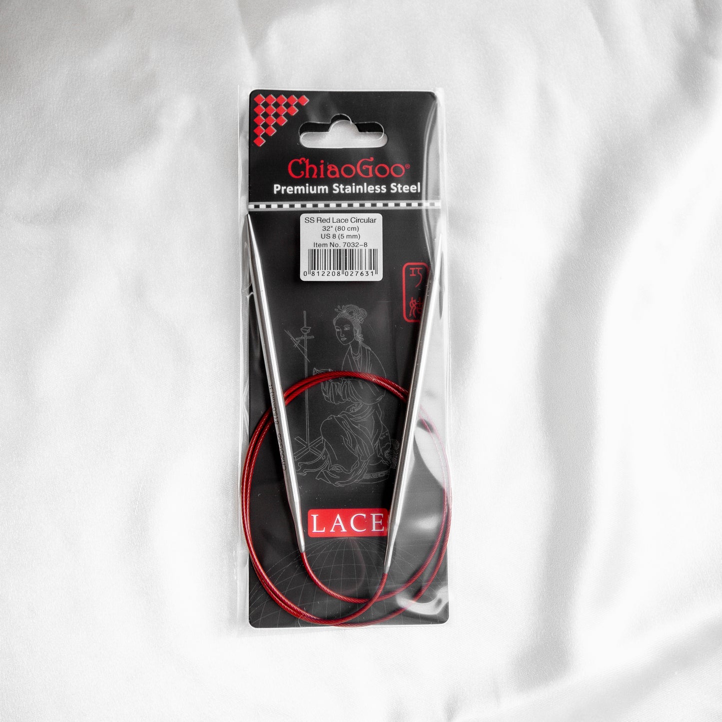 ChiaoGoo 32" Red Lace Circular Knitting Needles 5mm