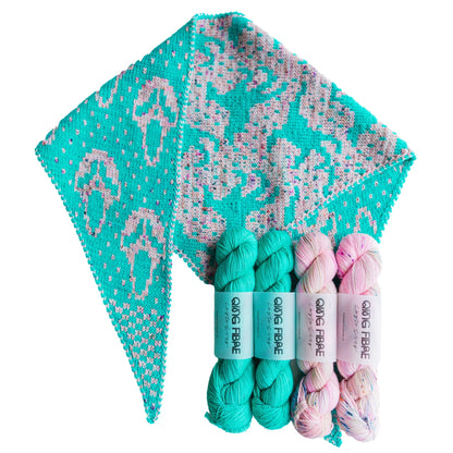 Slasher Poltergeist Scarf Knitting Kit – Rose Tinted & Furby