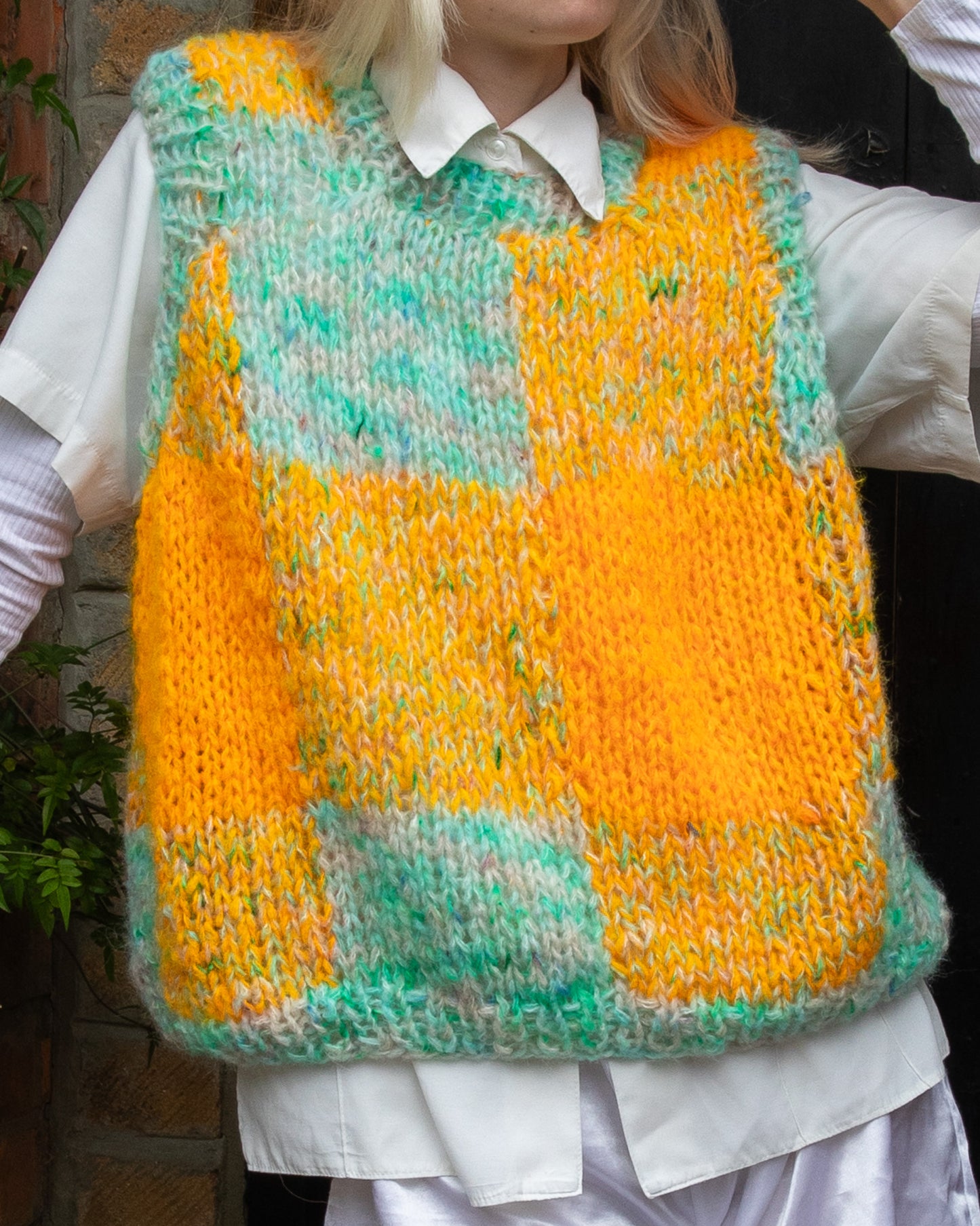 Helena Wieser Karla Vest Kit - Glacier and Cheese (XS-S)