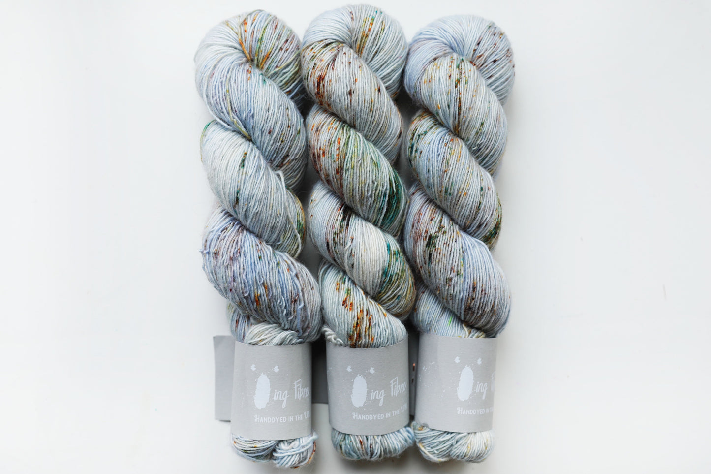 Merino Single hand-dyed yarn in Smoke
