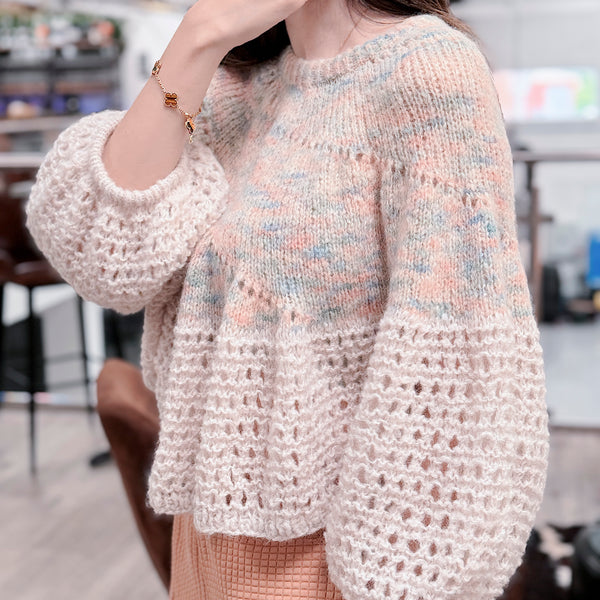 Ice Cream Cone Top Knit Kit - Melted Baby Suri