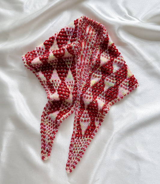 Harlequin Shawlette - Rocket and Flying Saucer