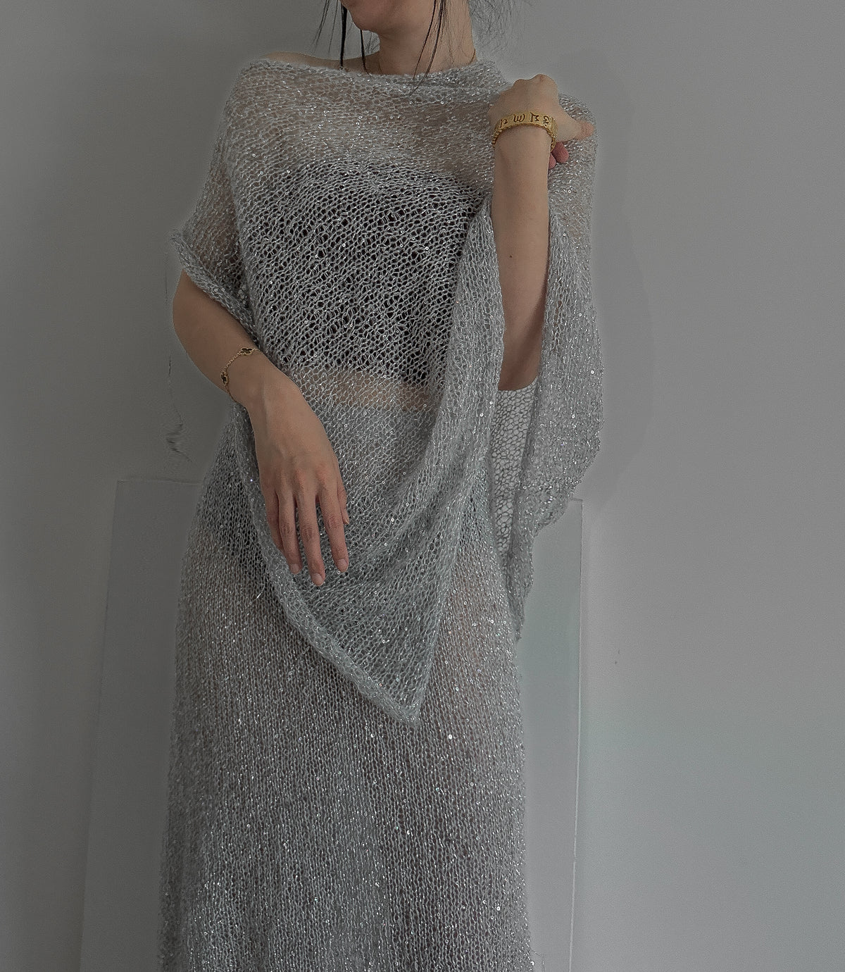 The Riviera Sheer Poncho Knit Kit - Veranita and Cosmos – Nassau + Stardust