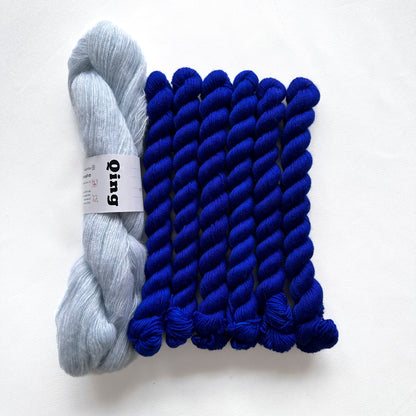 Simply Wave Long Sock Kit - Veranita & Sock Mini - Cumulus & Hero