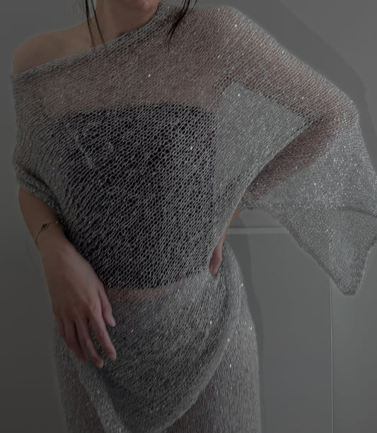 The Riviera Sheer Poncho Pattern - Digital Download