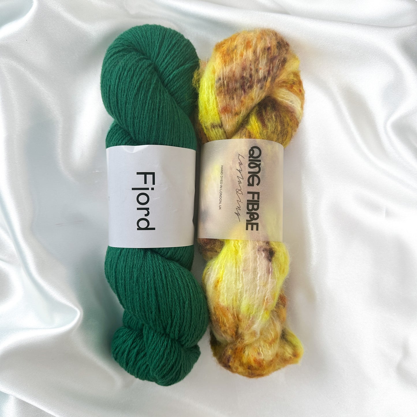 Snaking Vest / Mini Dress Kit - Melted Baby Suri & Fjord - Daffodils & Pine