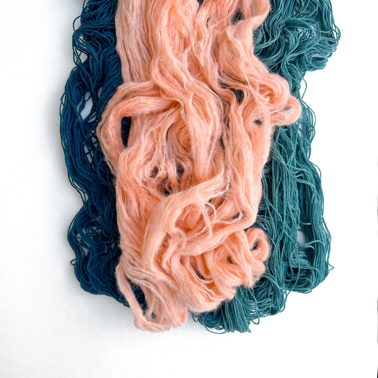 Romola Wrap Kit - Fjord & Melted Baby Suri - Malachite, Lagoon & Peachy