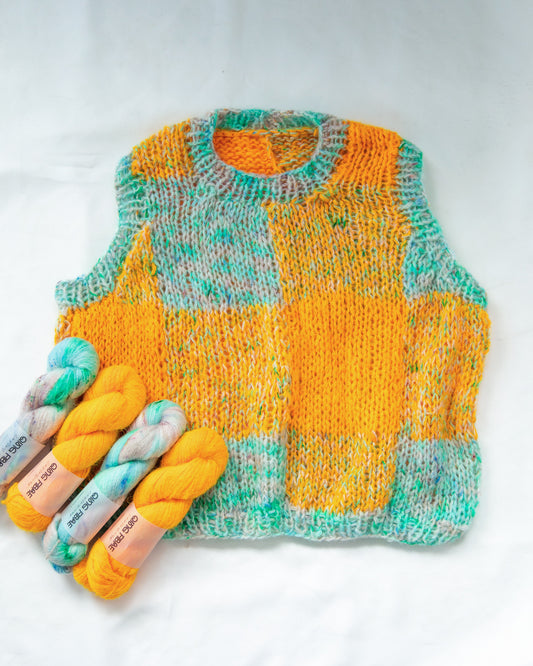 Helena Wieser Karla Vest Kit - Glacier and Cheese (XS-S)