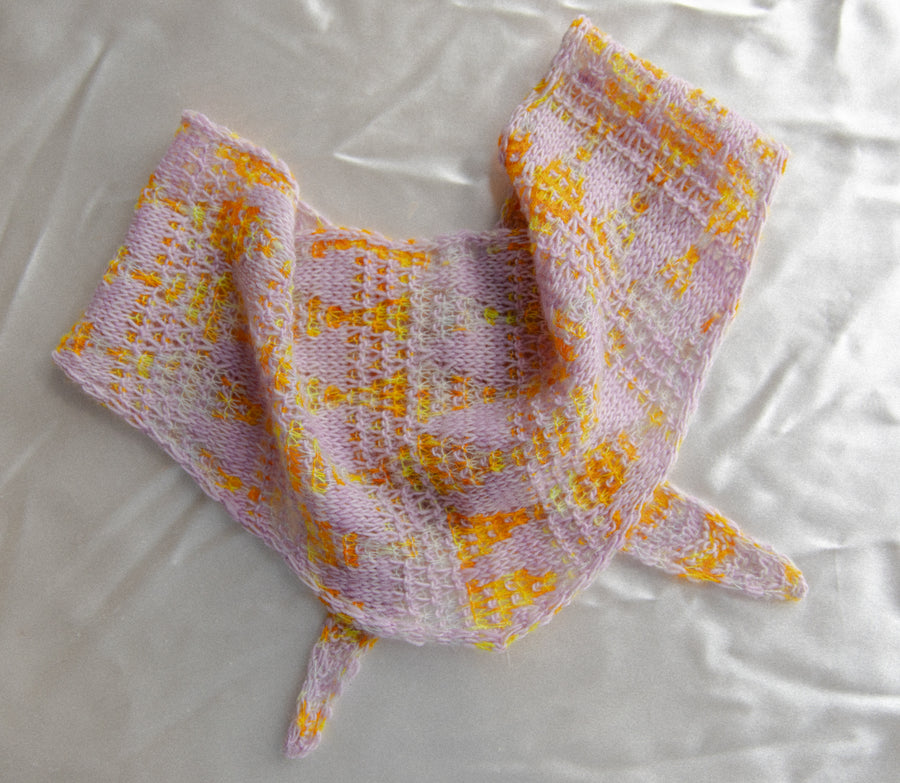 Harlequin Shawlette Knit Kits - Veranita and Merino Single