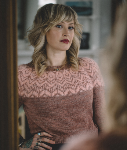 Drea Renee Knits Pink Velvet Sweater Kit - Moth & Cloud