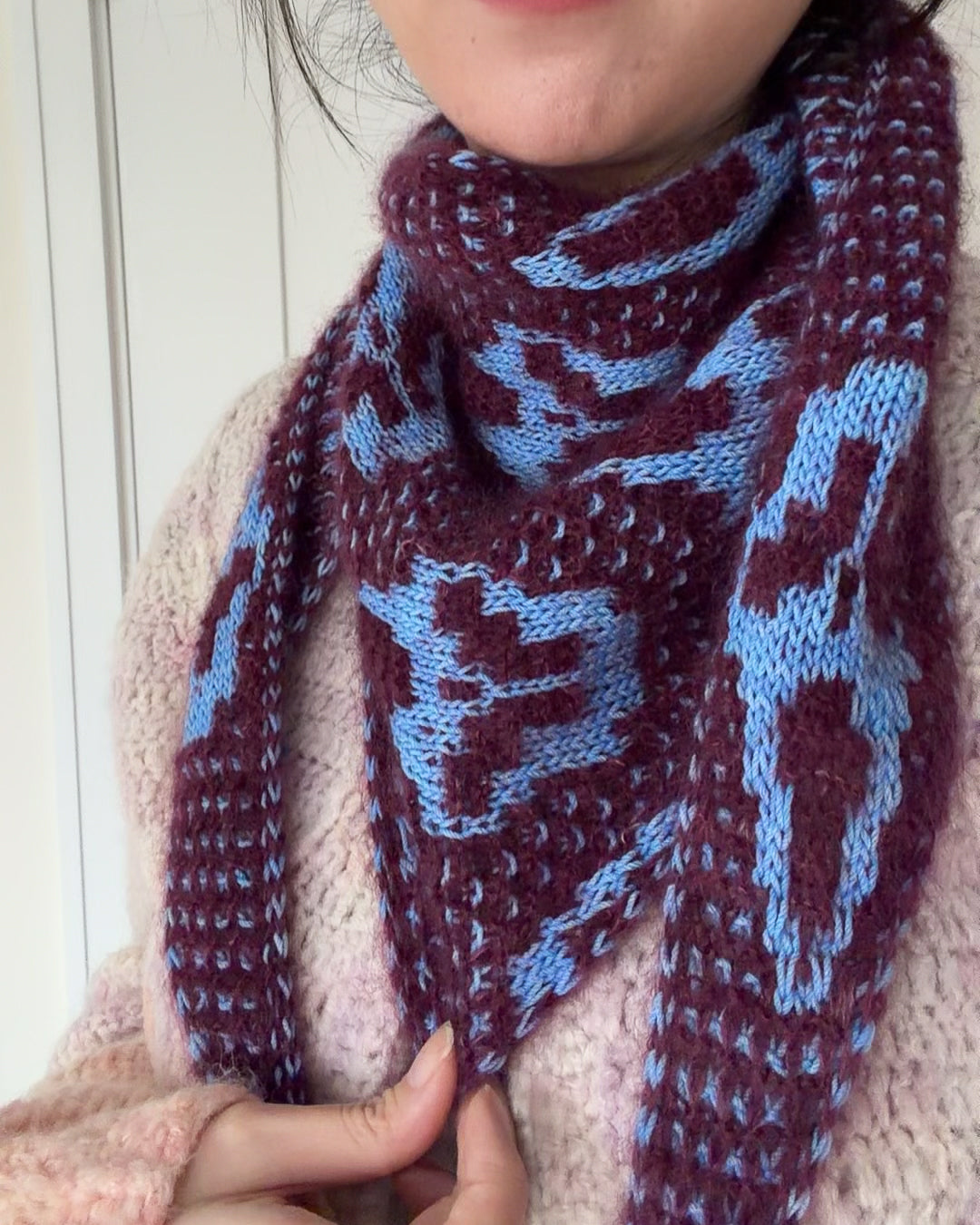 Pattern Slasher Slasher Shawlette Pattern - Download | Knitting Pattern – Qing Fibre