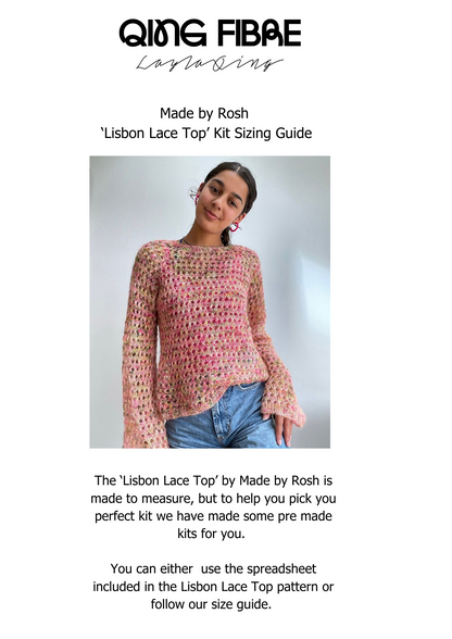 Made By Rosh Lisbon Lace Kit - Bon Bon - Kid Mohair Silk & Wensleyhaze