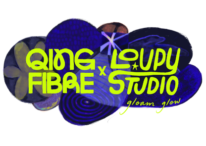 Qing Fibre x Loupy Studio: Gloam Glow Scrunchie Bag Kit