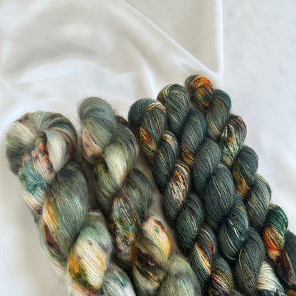Kara's To Be So Lonely Sweater Kit - Kid Mohair Silk & Wensleyhaze - Siren