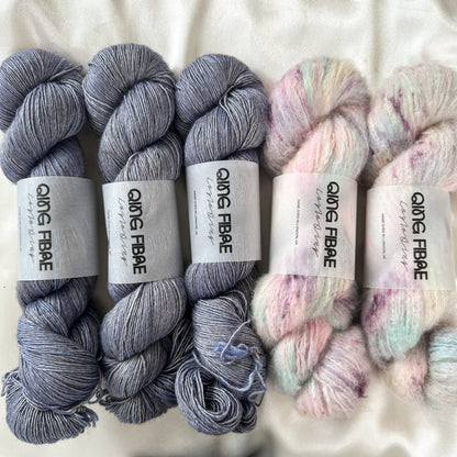 Drea Renee Knits Pink Velvet Sweater Kit - Moth & Cloud