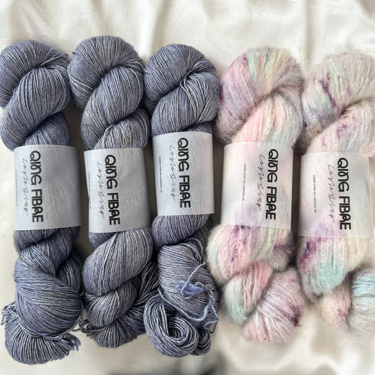 Drea Renee Knits Pink Velvet Sweater Kit - Moth & Cloud