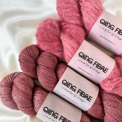 Drea Renee Knits Pink Velvet Sweater Kit - Miracle Berry