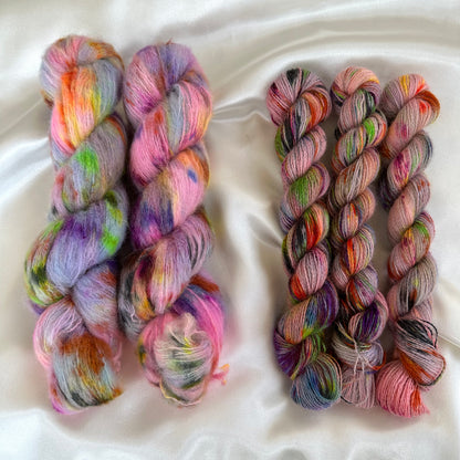 Kara's To Be So Lonely Sweater Kit - Kid Mohair Silk & Wensleyhaze - Penguin