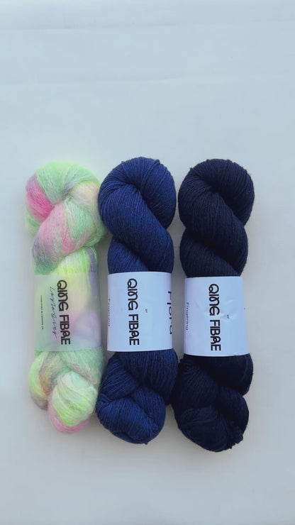 Romola Wrap Kit - Fjord & Melted Baby Suri - Night Sky, Space & Time Traveler