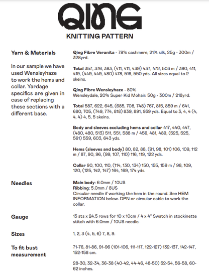 Zodiac Check Mate Top Pattern (Intarsia) - Download
