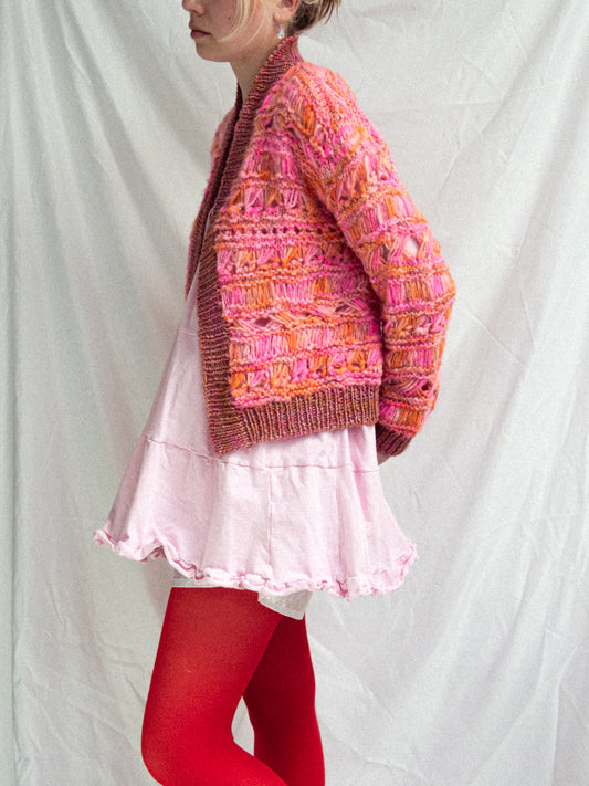 Cloudfall Cardigan Knit Kit - Super Floof DK and Yak Single — Fever
