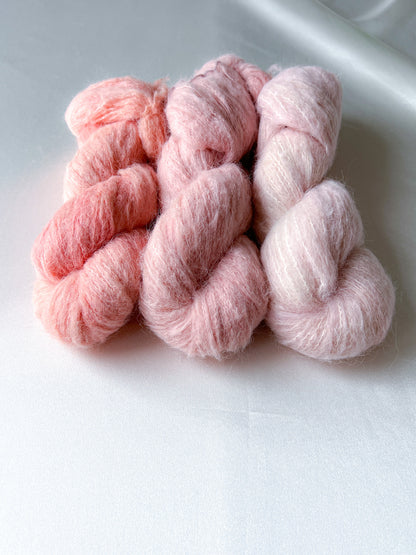 Melted Baby Suri Mono Fade - Pastel Pink